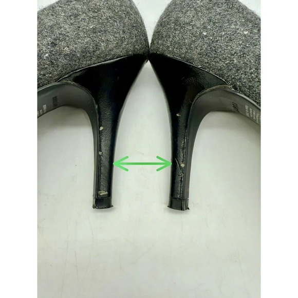 Fioni Heels Dark Gray Fabric Stiletto Women’s‎ Size 9 Sexy 71572-19 See Notes - Picture 10 of 11